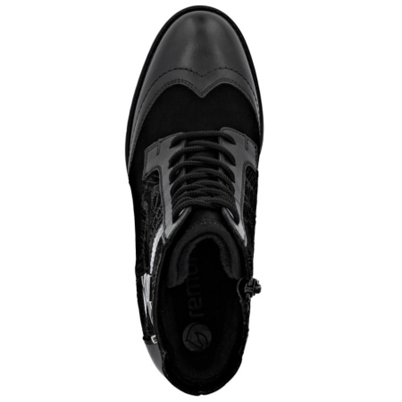 Ботинки  Remonte  черный  кожа/кожа искусств. Z-400835 фото в интернет-магазине | Omadey.ru