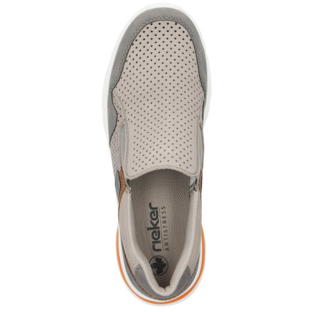 Кроссовки  Rieker  серый  кожа/кожа искусств. F-300616 фото в интернет-магазине | Omadey.ru