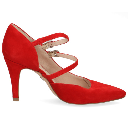 Туфли  Caprice  красный  кожа F-80776 фото в интернет-магазине | Omadey.ru