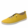 Кеды  женские Rovigo  желтый  кожа F-90821 фото в интернет-магазине | Omadey.ru