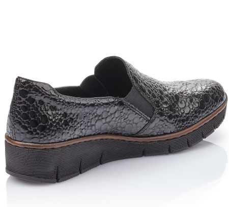 Туфли  Rieker  черный  кожа искусств. Z-8189 фото в интернет-магазине | Omadey.ru