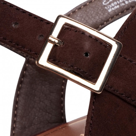 Босоножки  Tamaris  коричневый  кожа F-81061 фото в интернет-магазине | Omadey.ru