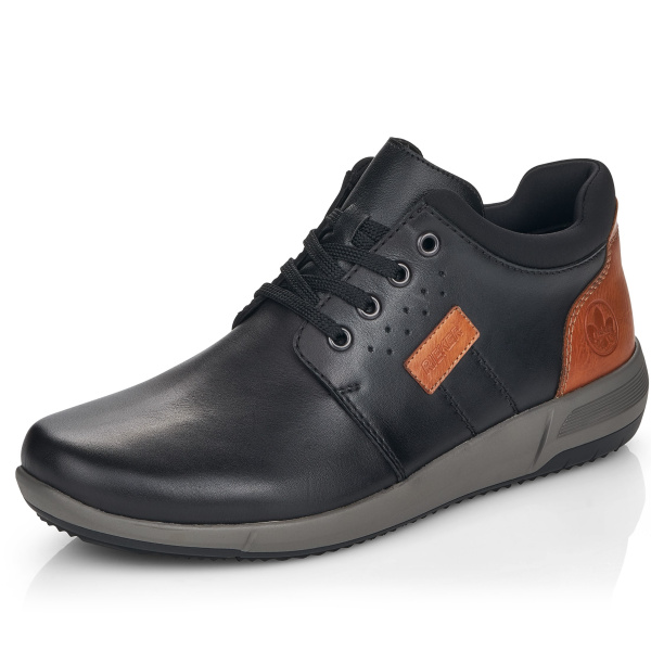 Фото Полуботинки  Rieker  черный  кожа/кожа искусств./текстиль Z-200045