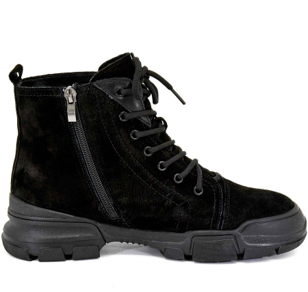 Ботинки  Baden  черный  кожа Z-8711 фото в интернет-магазине | Omadey.ru
