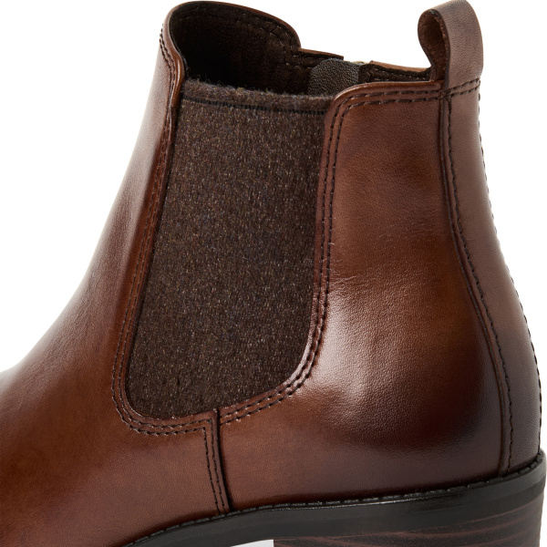 Фото Ботинки  Marco Tozzi  коричневый  кожа Z-401003 Фото Ботинки  Marco Tozzi  коричневый  кожа Z-401003