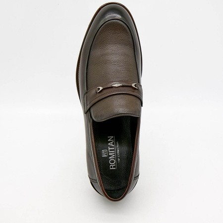 Туфли  Romitan  коричневый  кожа Z-100662 фото в интернет-магазине | Omadey.ru