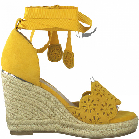 Босоножки  Tamaris  желтый  кожа F-90577 фото в интернет-магазине | Omadey.ru