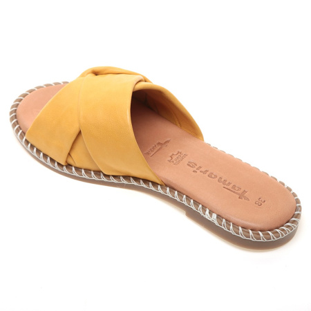 Шлепанцы  Tamaris  желтый  кожа F-91211 фото в интернет-магазине | Omadey.ru