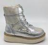 Ботинки  Betsy  серебряный  кожа искусств. Z-7488 фото в интернет-магазине | Omadey.ru